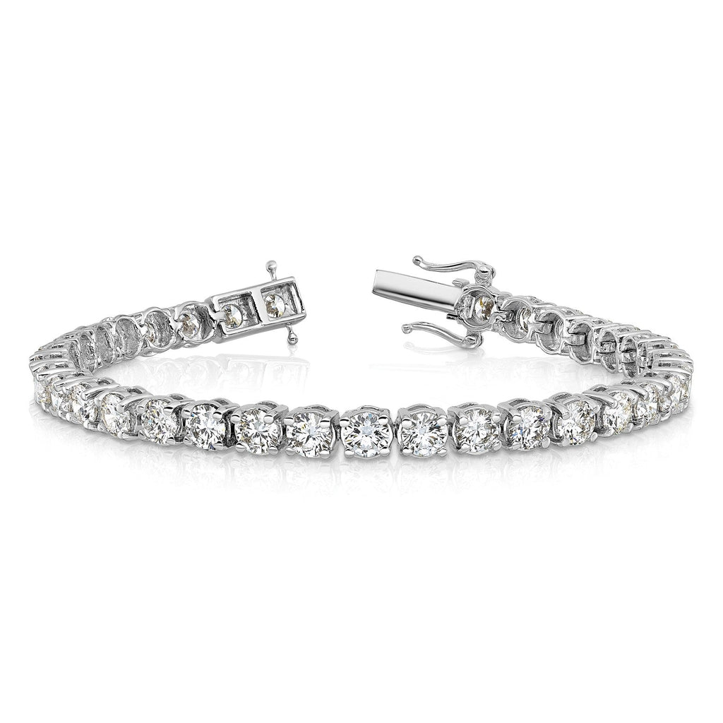 Kiokori Diamond Tennis Bracelet 14K Gold Lab Grown VS+ F+ 2-17 Carats , 5-8" Lengths