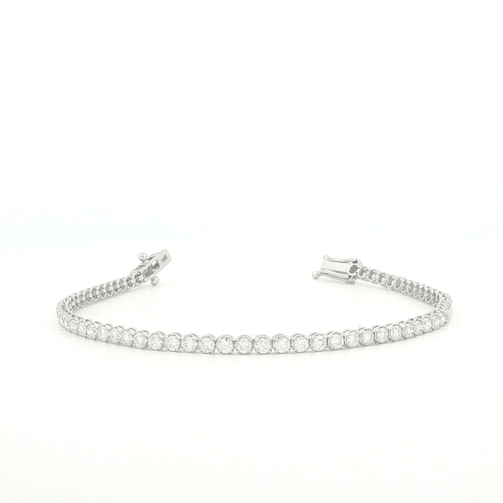 Crown Set Tennis Bracelet
