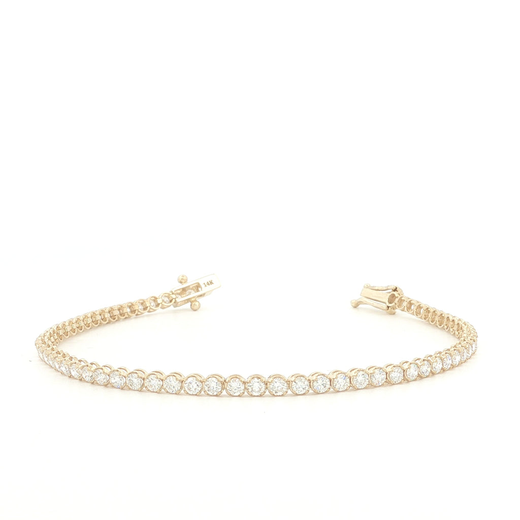 Crown Set Tennis Bracelet