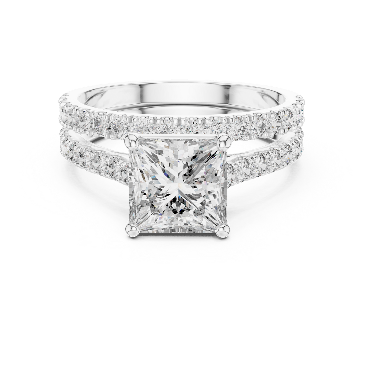 Split Shank Ring - Princess | DDLR-010
