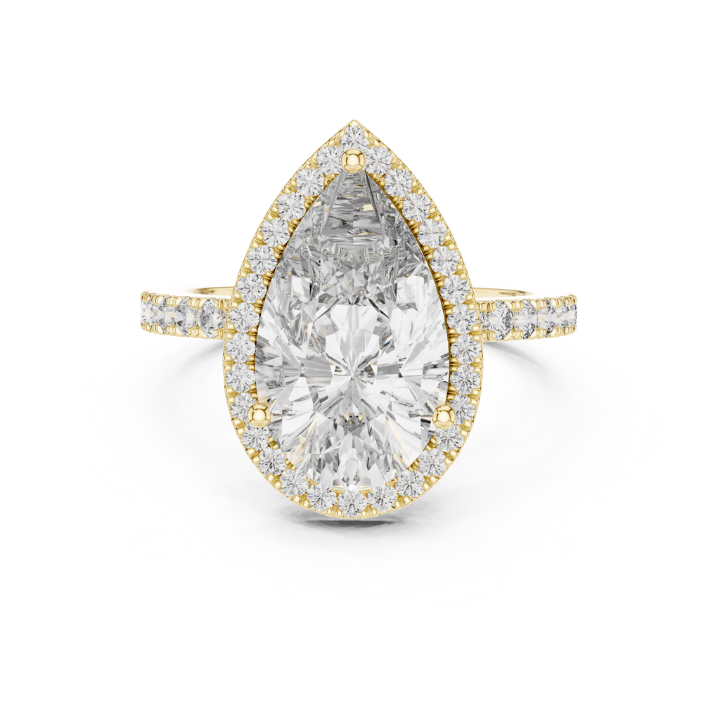 Halo Ring - Pear | LR-0071