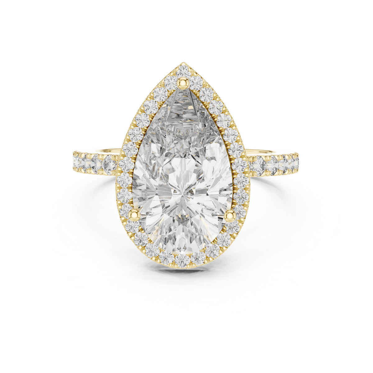 Halo Ring - Pear | LR-0071