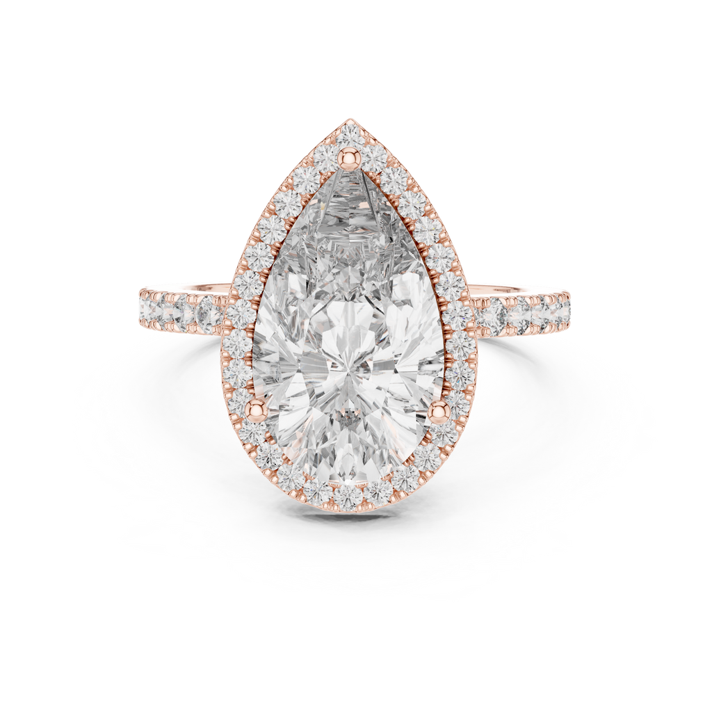 Halo Ring - Pear | LR-0071