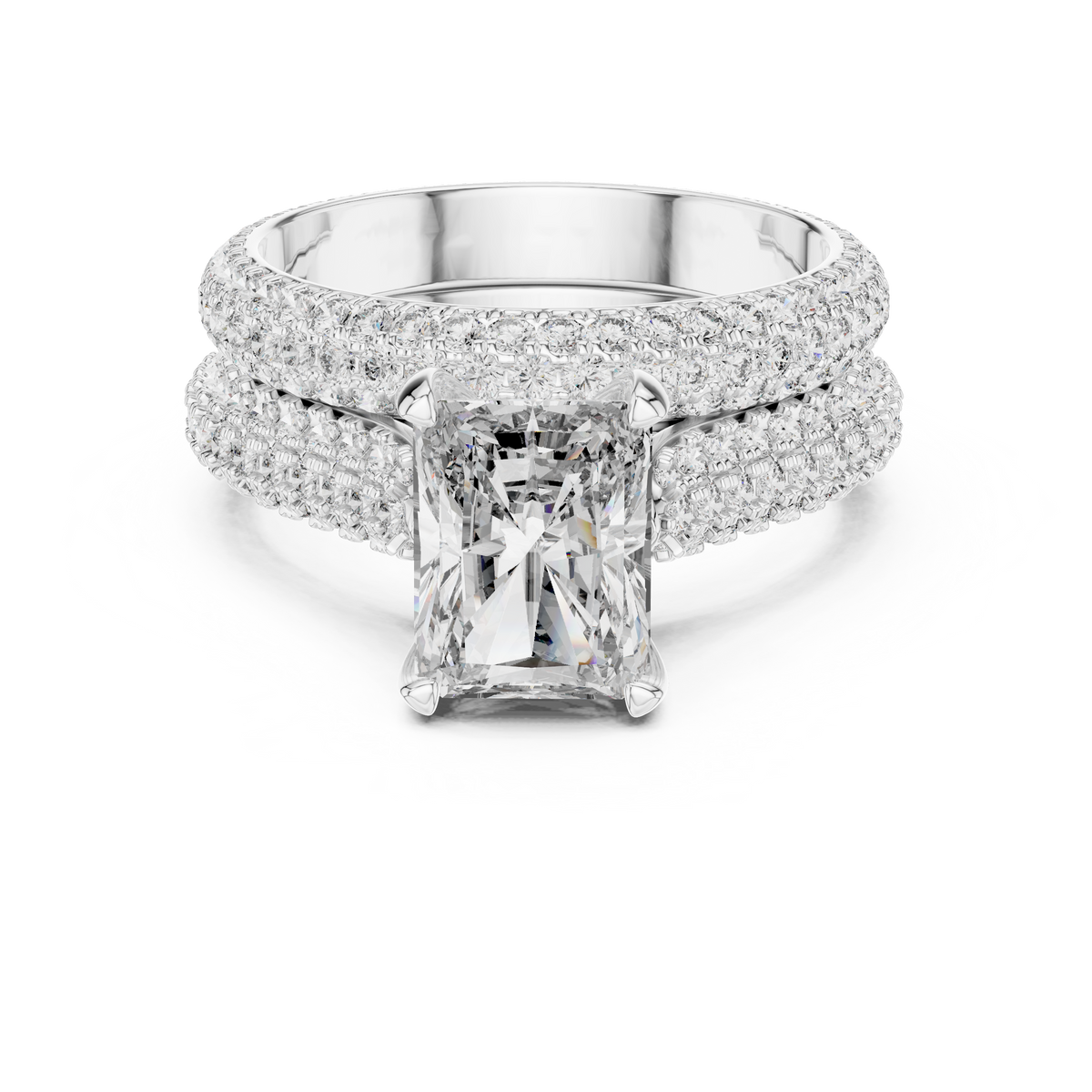 Solitaire Ring - Radiant | DDLR-013