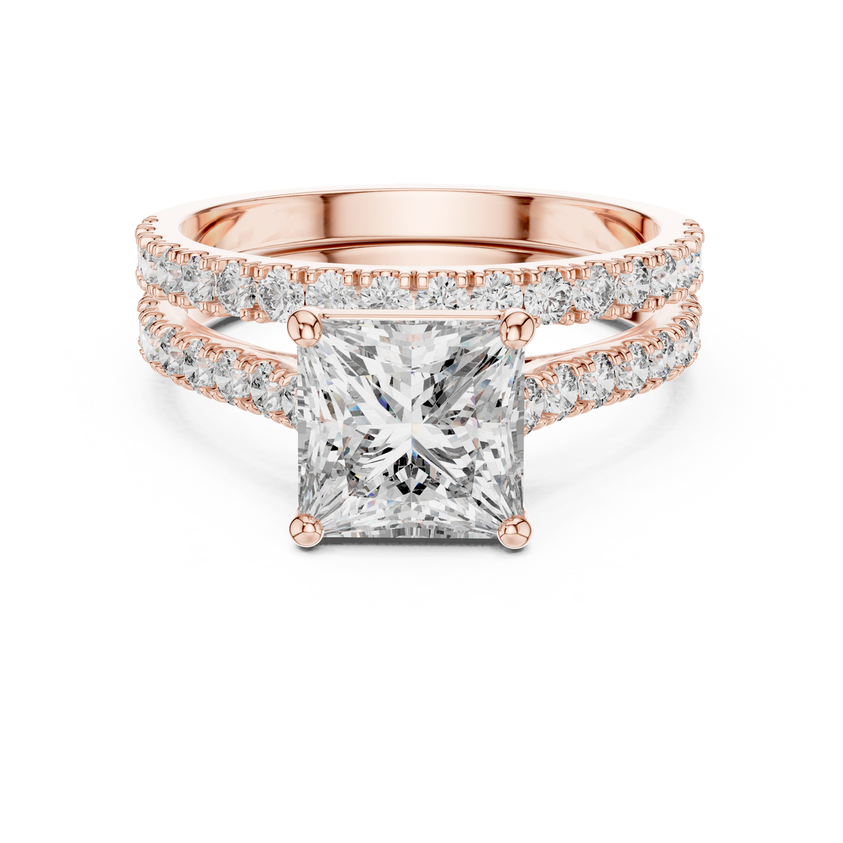 Split Shank Ring - Princess | DDLR-010