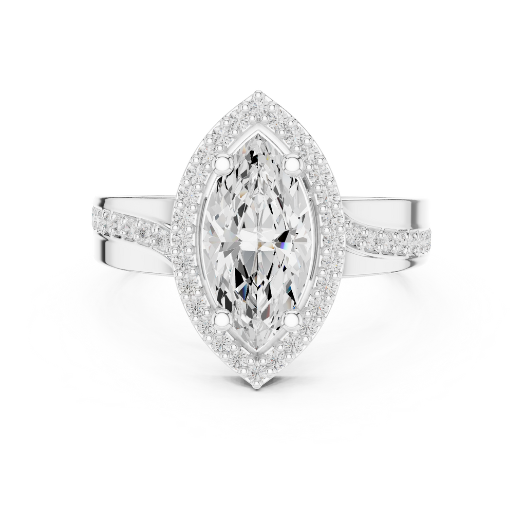 Halo Ring - Marquise | DDLR-355