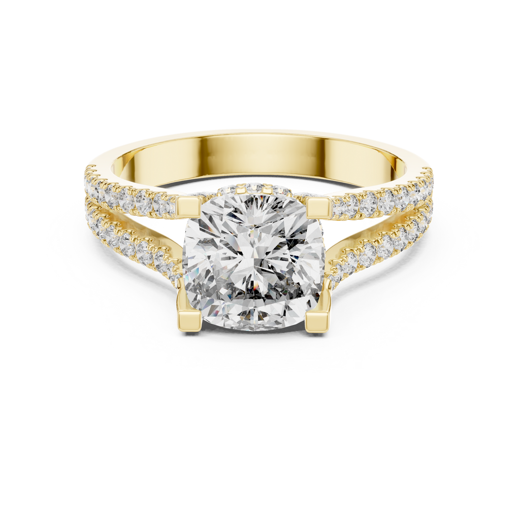Split Shank Ring - Cushion | DDLR-182