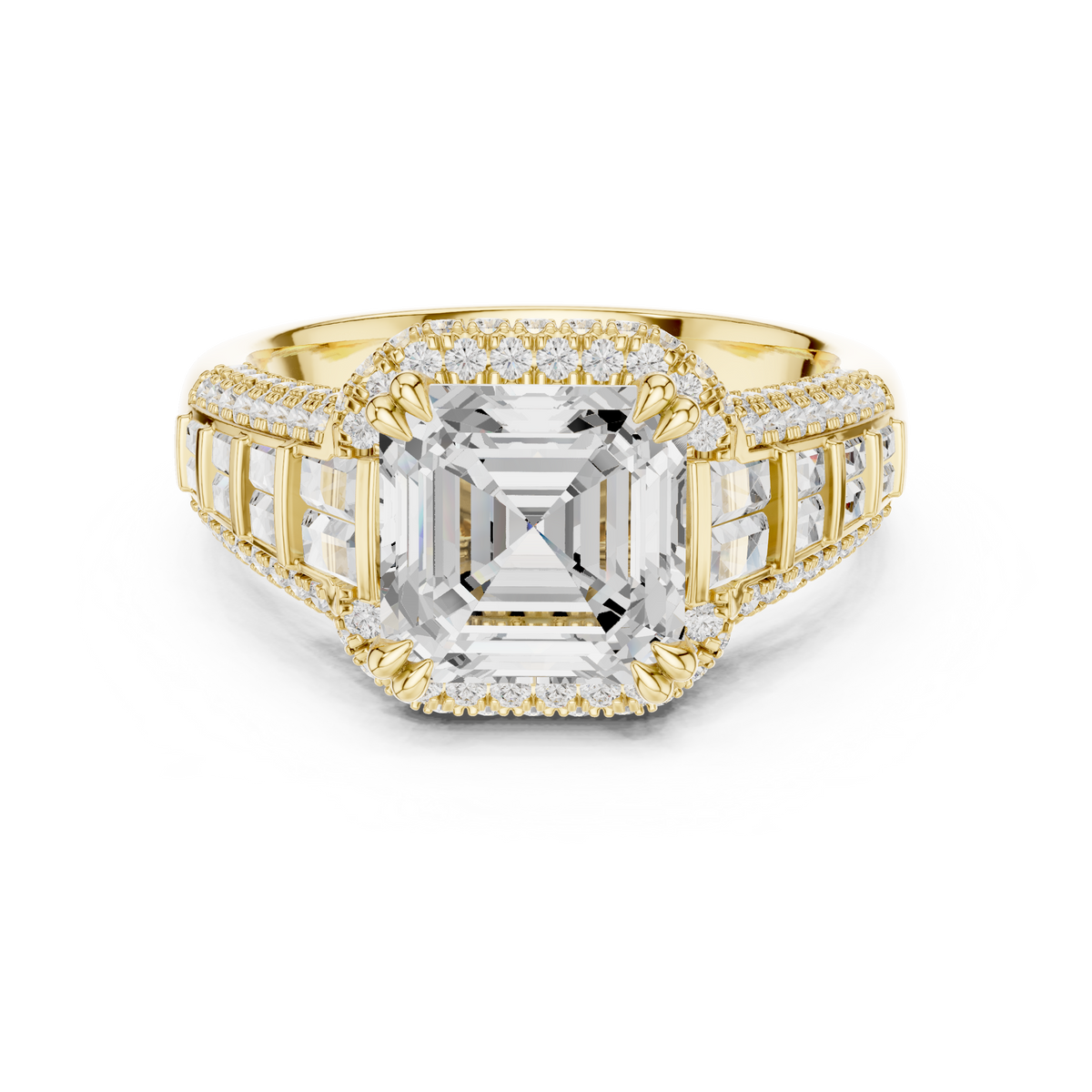 Halo Ring - Asscher | DDLR-262