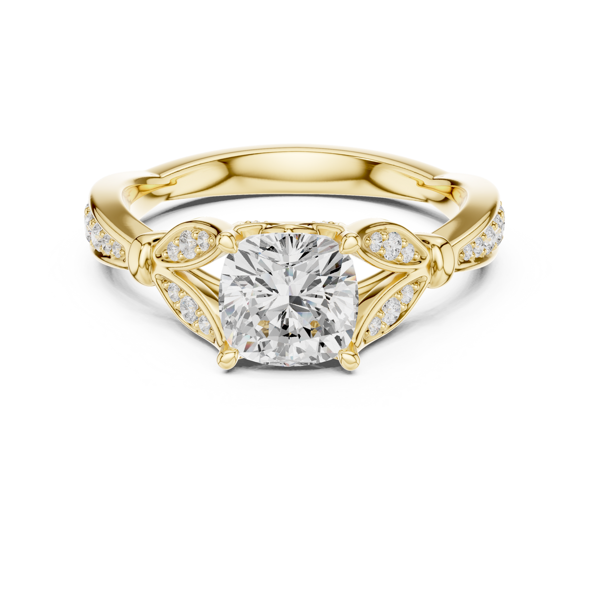 Vintage Ring - Cushion | DDLR-932