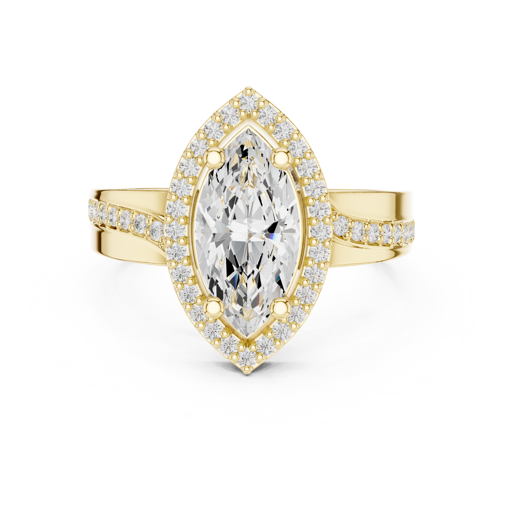 Halo Ring - Marquise | DDLR-355