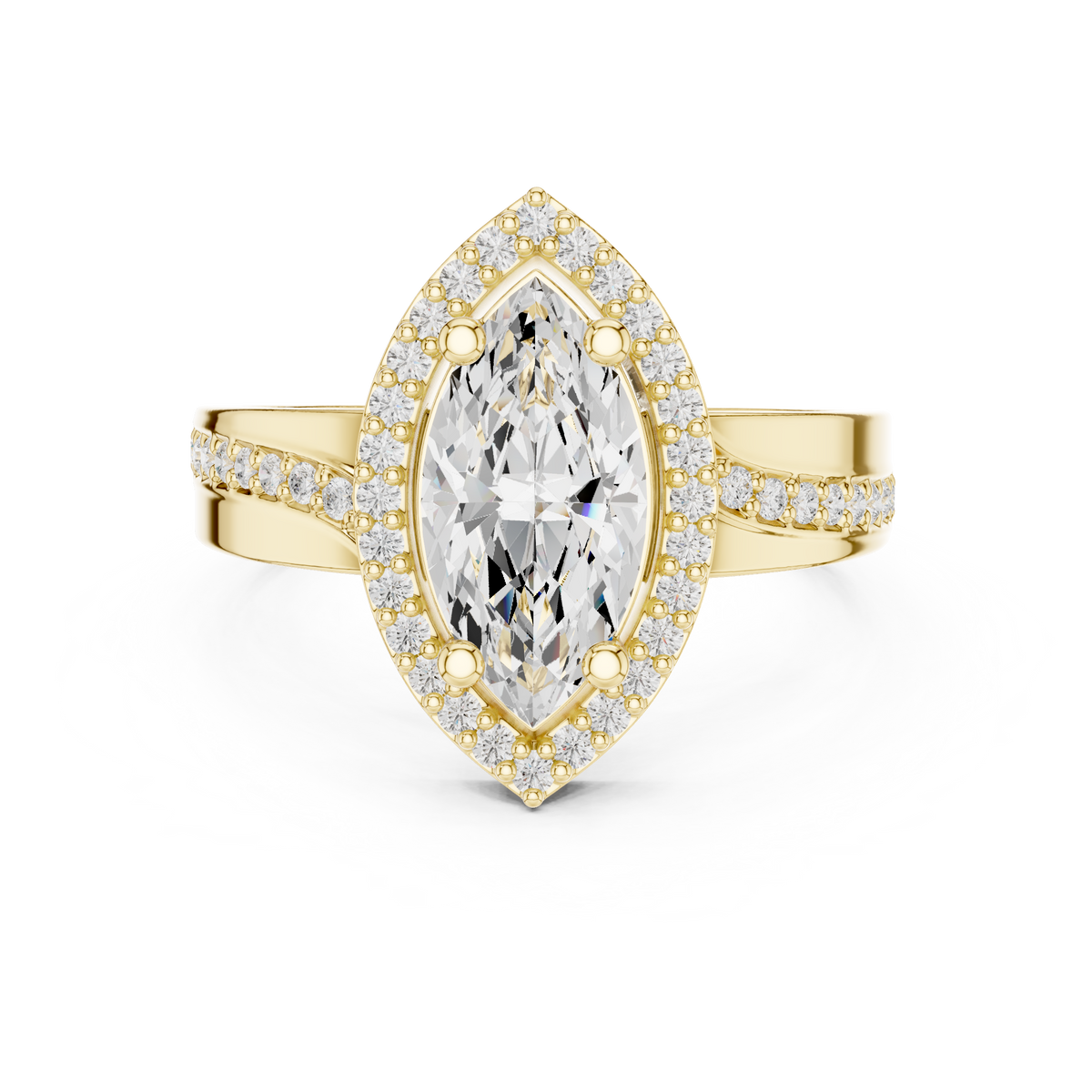 Halo Ring - Marquise | DDLR-355