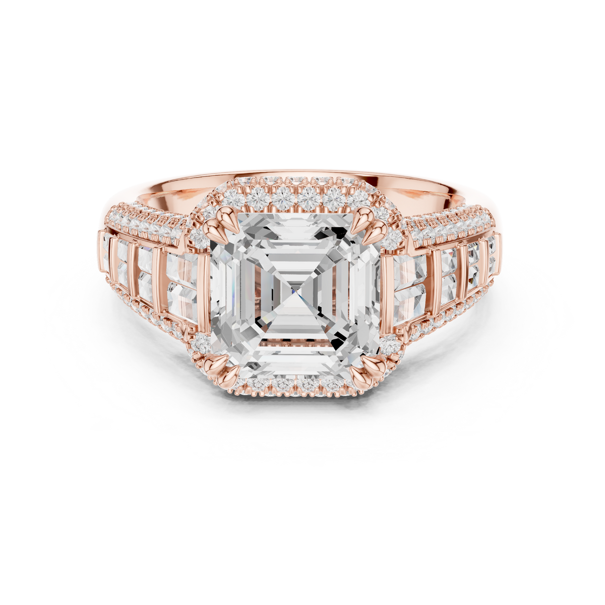 Halo Ring - Asscher | DDLR-262