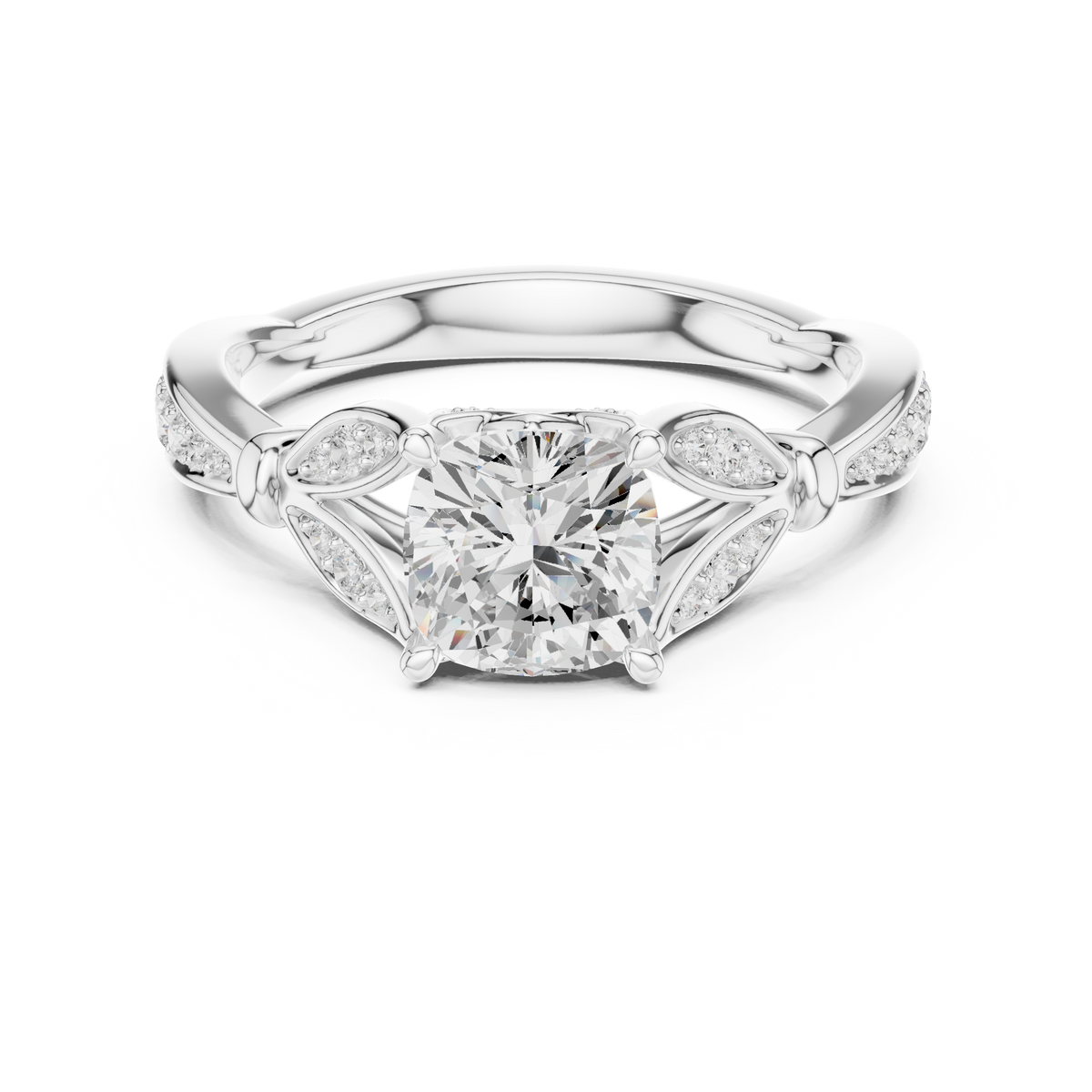 Vintage Ring - Cushion | DDLR-932