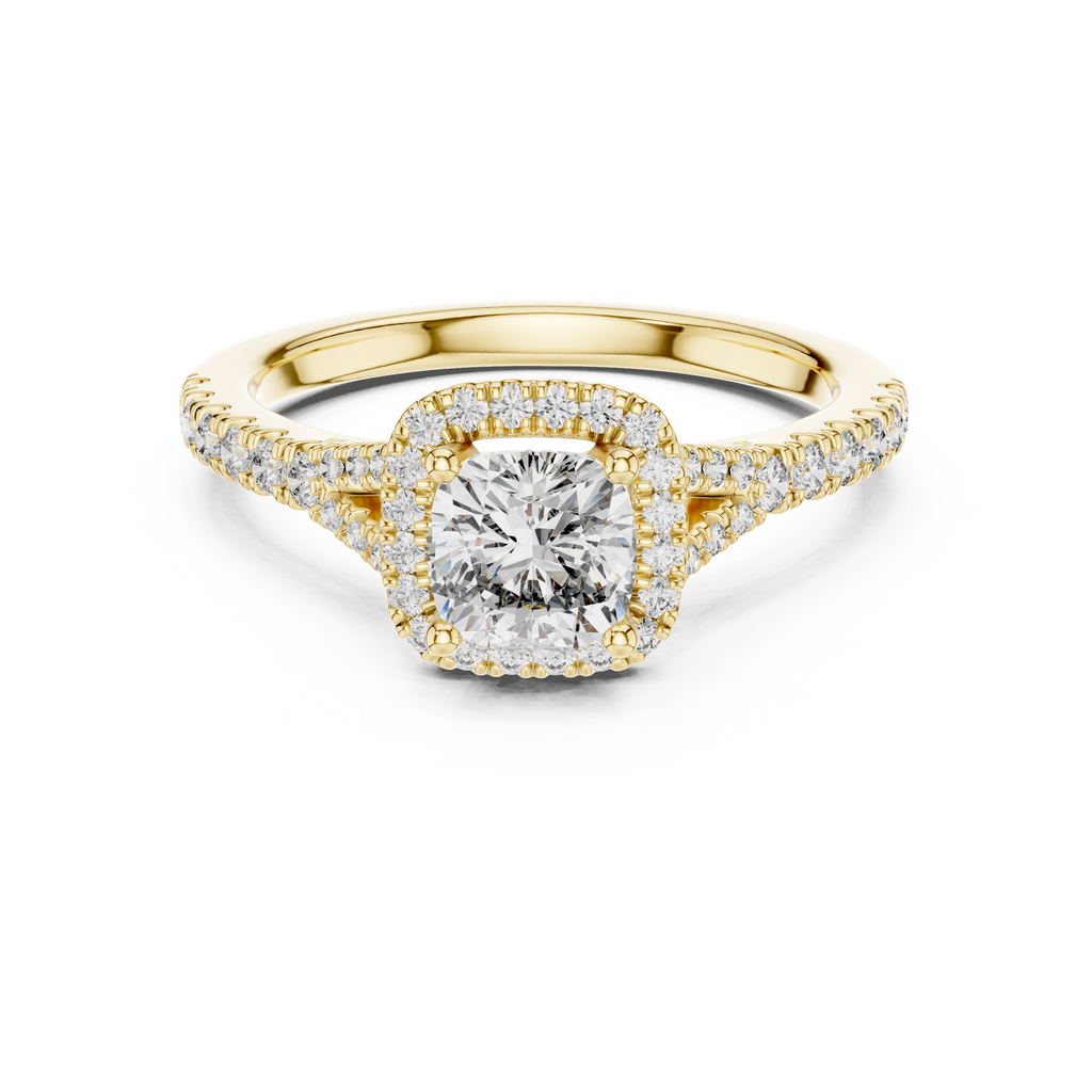 Halo Ring - Cushion | DDLR-043