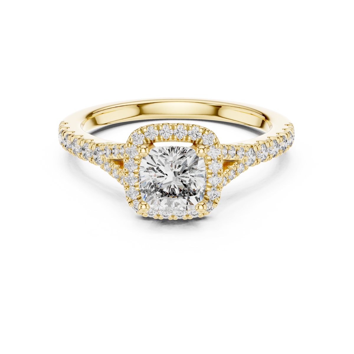 Halo Ring - Cushion | DDLR-043