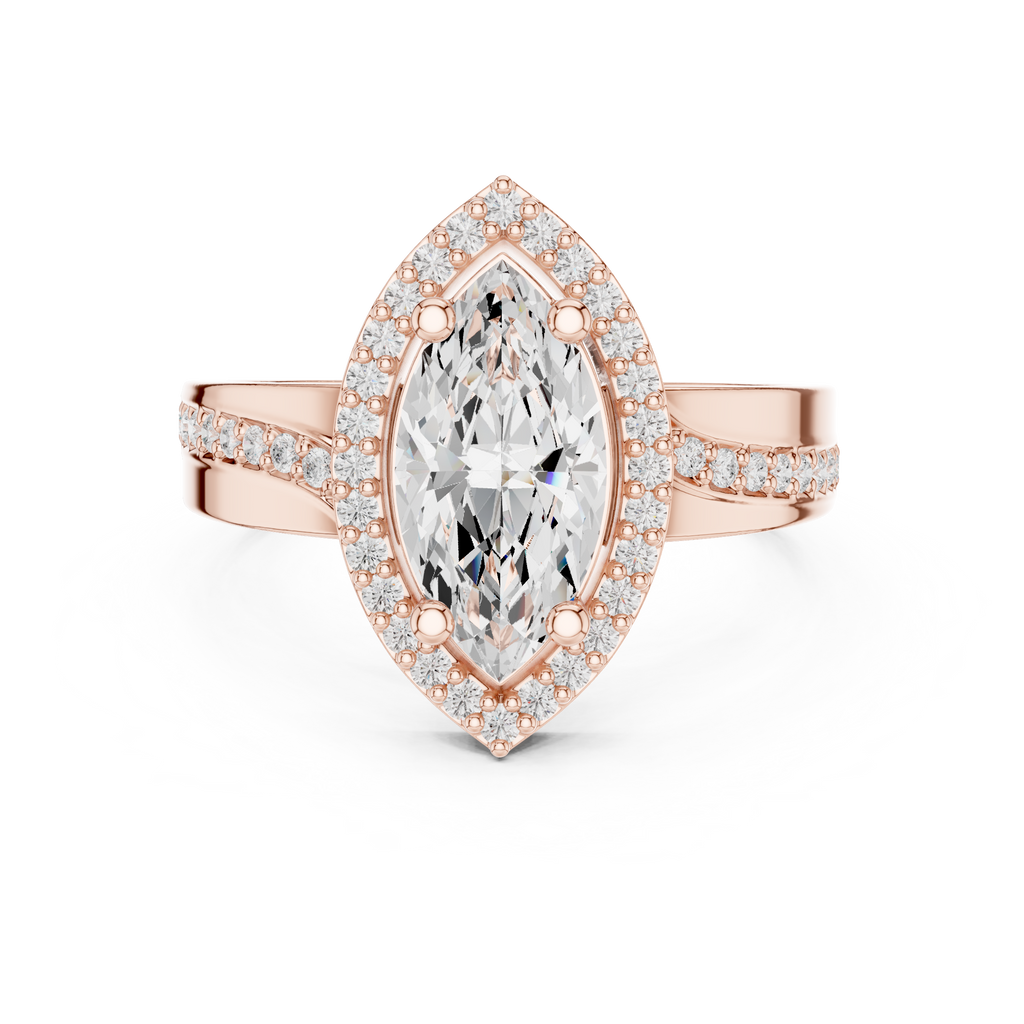 Halo Ring - Marquise | DDLR-355