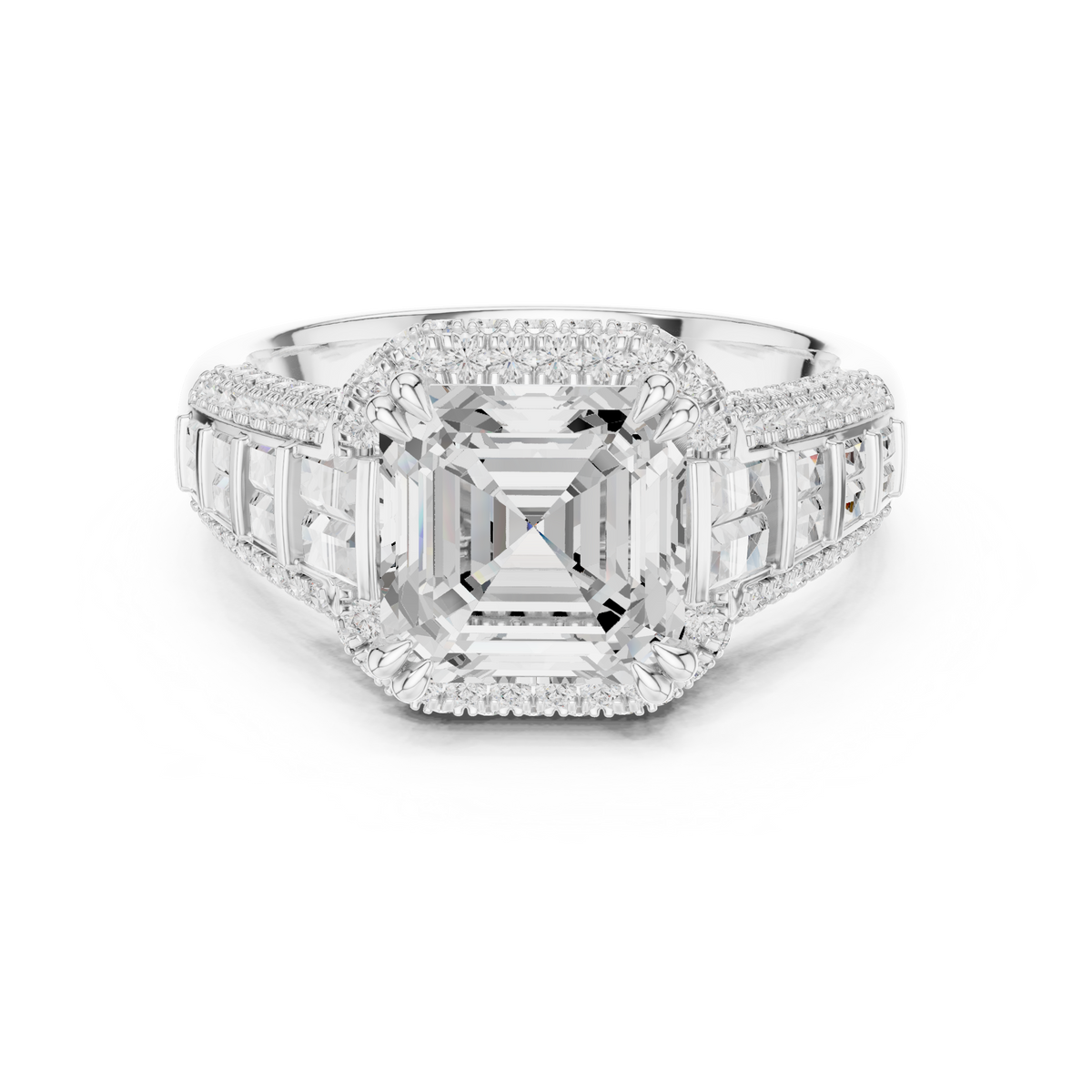 Halo Ring - Asscher | DDLR-262