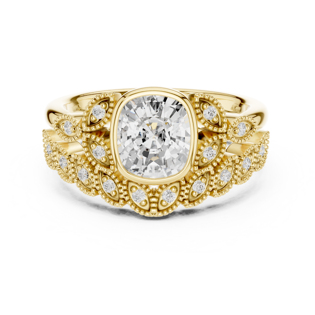 Vintage Ring - Cushion | DDLR-290