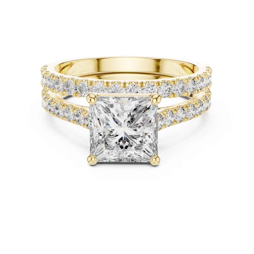 Split Shank Ring - Princess | DDLR-010