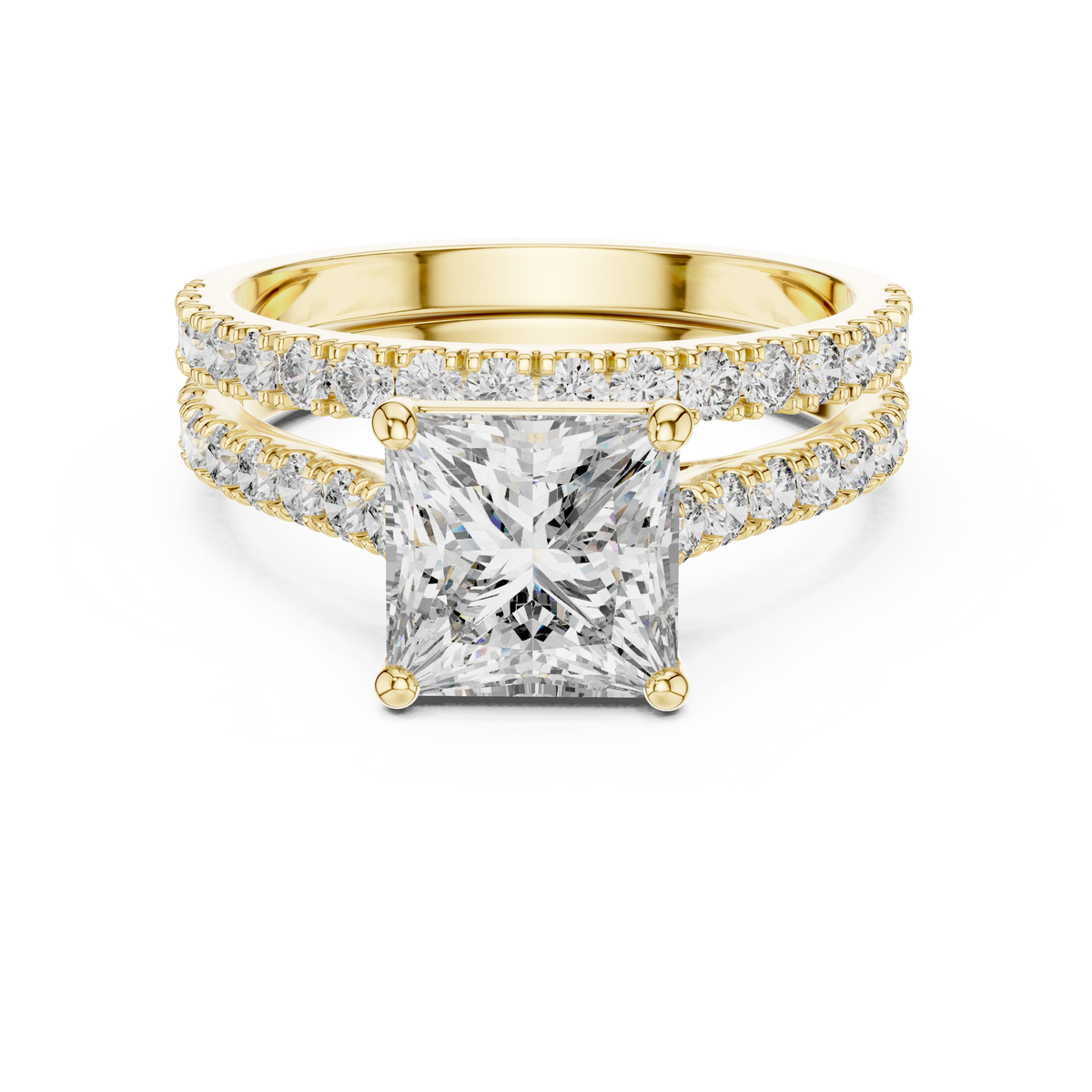 Split Shank Ring - Princess | DDLR-010