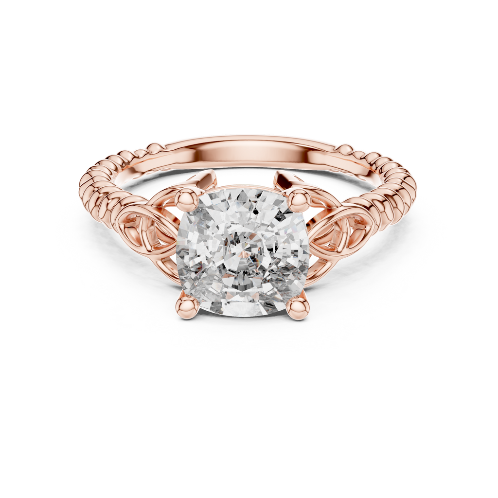 Solitaire Ring - Cushion | DDLR-049