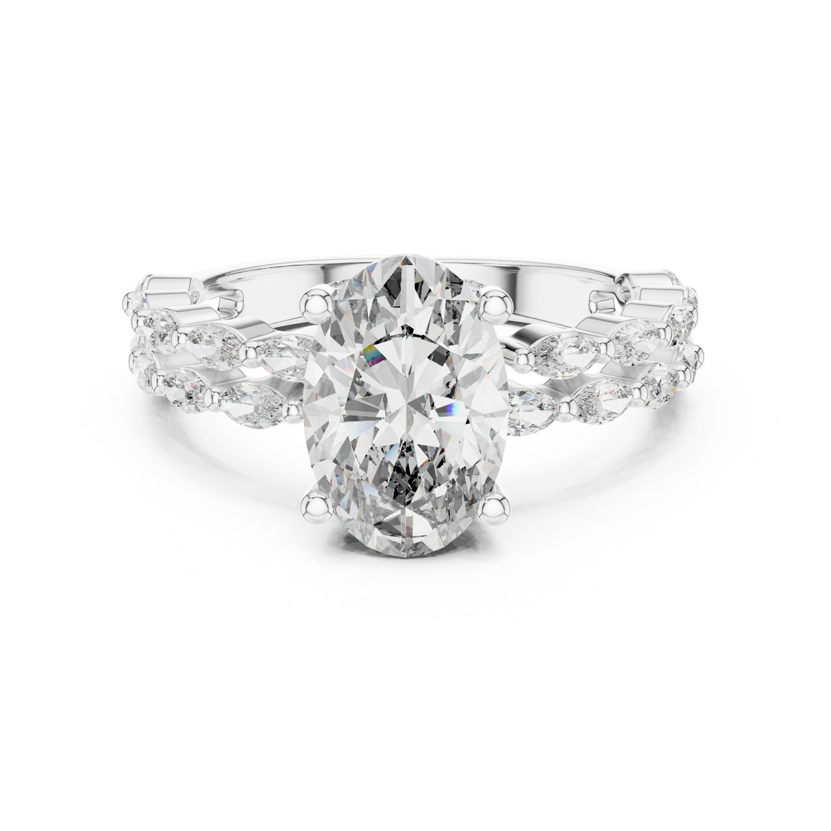Split Shank Ring - Oval | DDLR-064