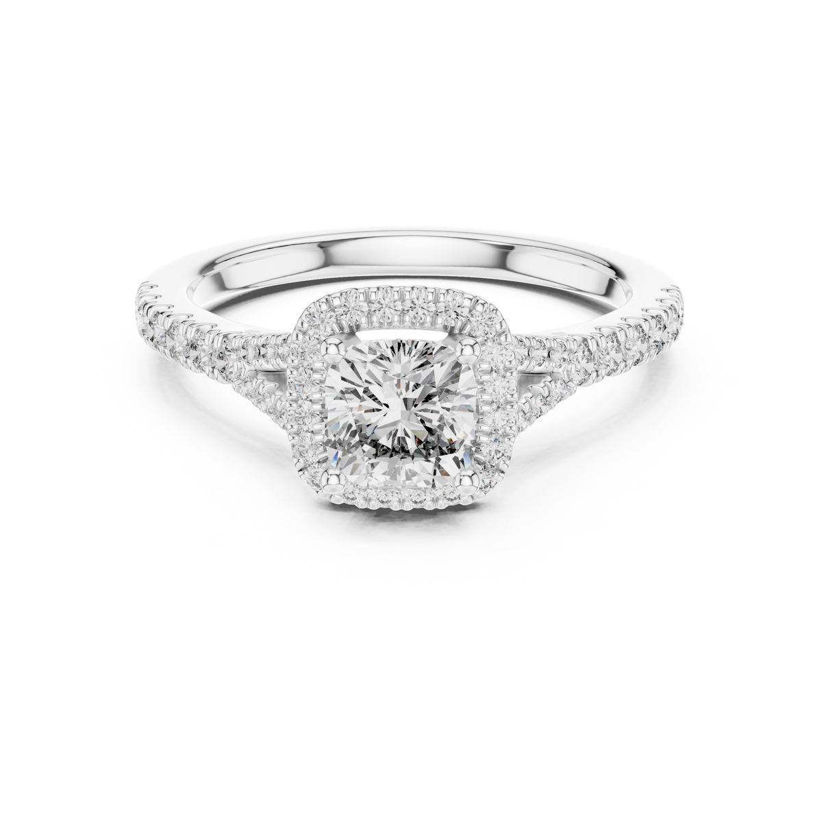 Halo Ring - Cushion | DDLR-043