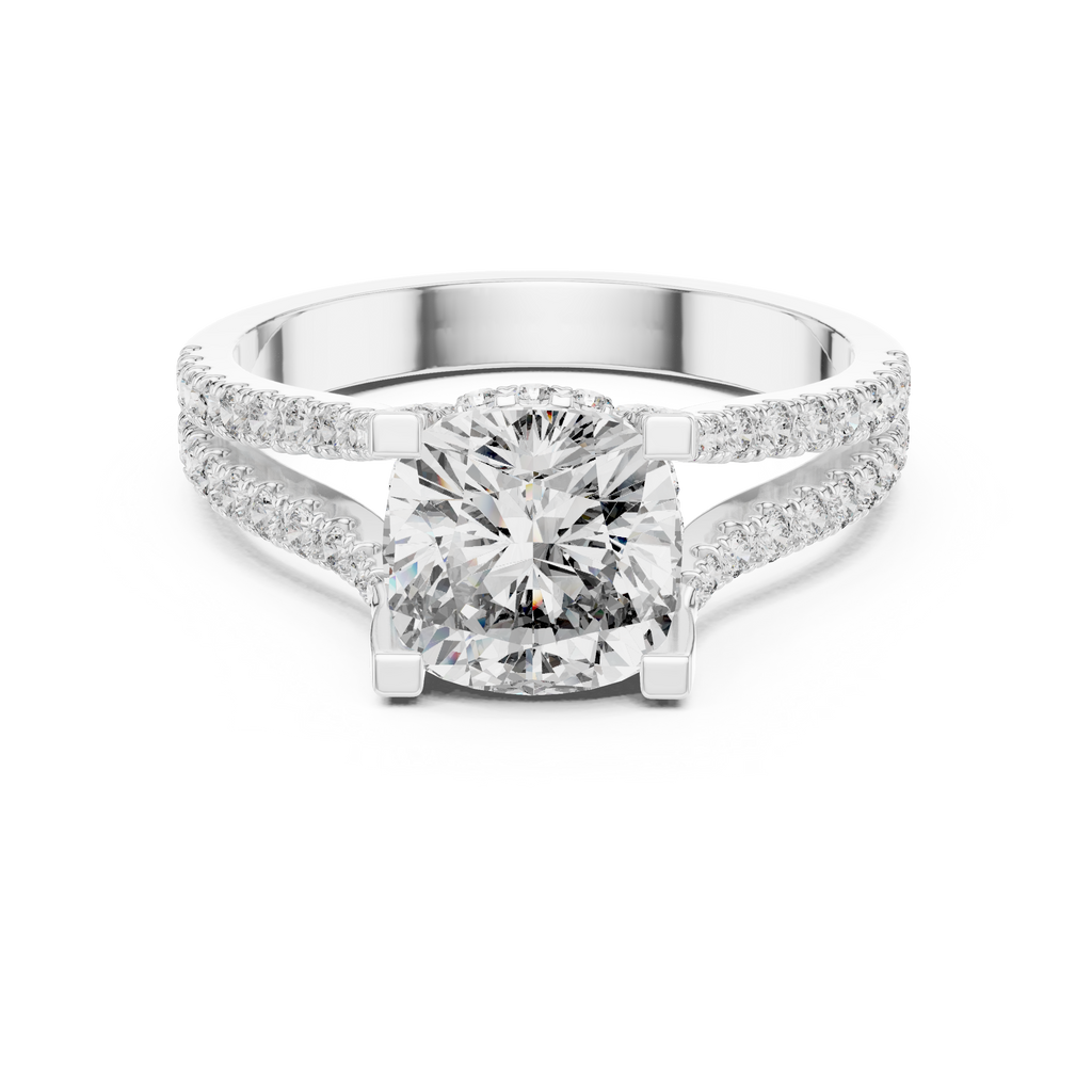 Split Shank Ring - Cushion | DDLR-182