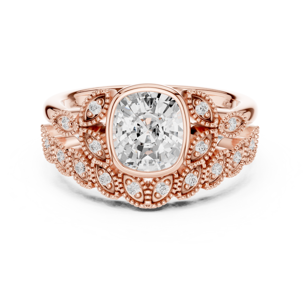 Vintage Ring - Cushion | DDLR-290