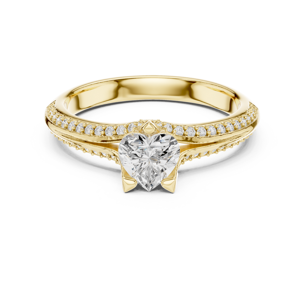 Solitaire Ring - Heart | LR-0278