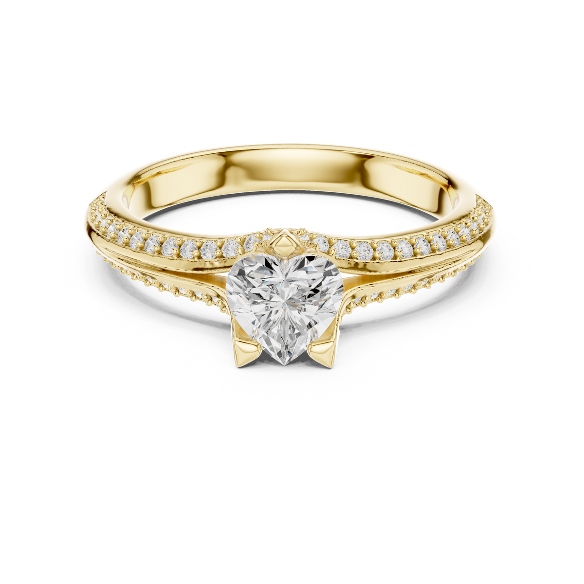 Solitaire Ring - Heart | LR-0278