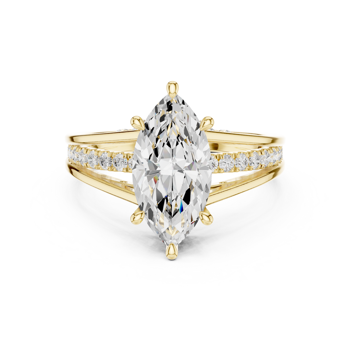Split Shank Ring - Marquise | DDLR-994