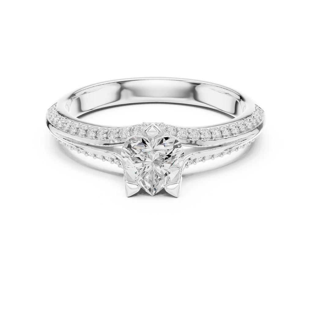 Solitaire Ring - Heart | LR-0278