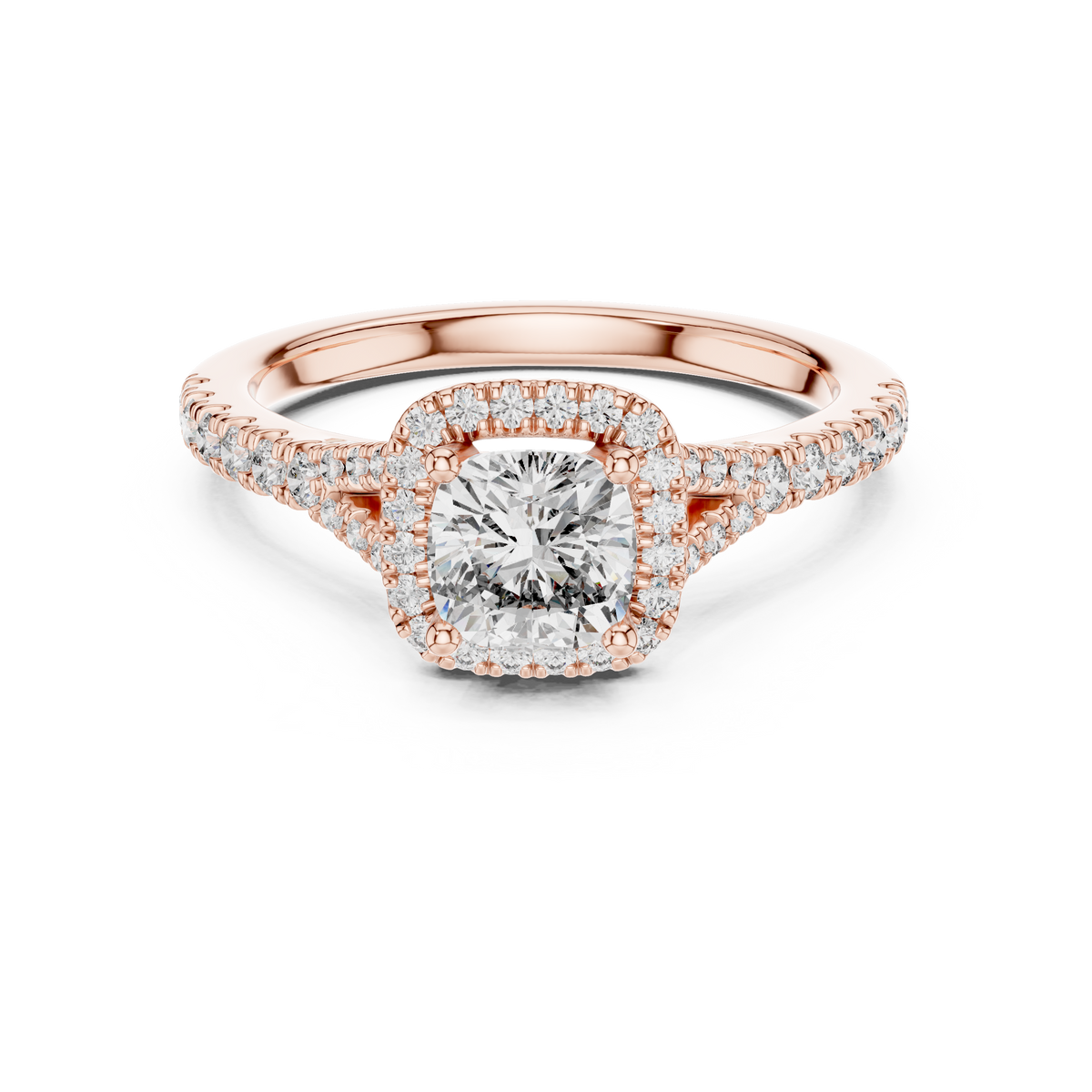 Halo Ring - Cushion | DDLR-043