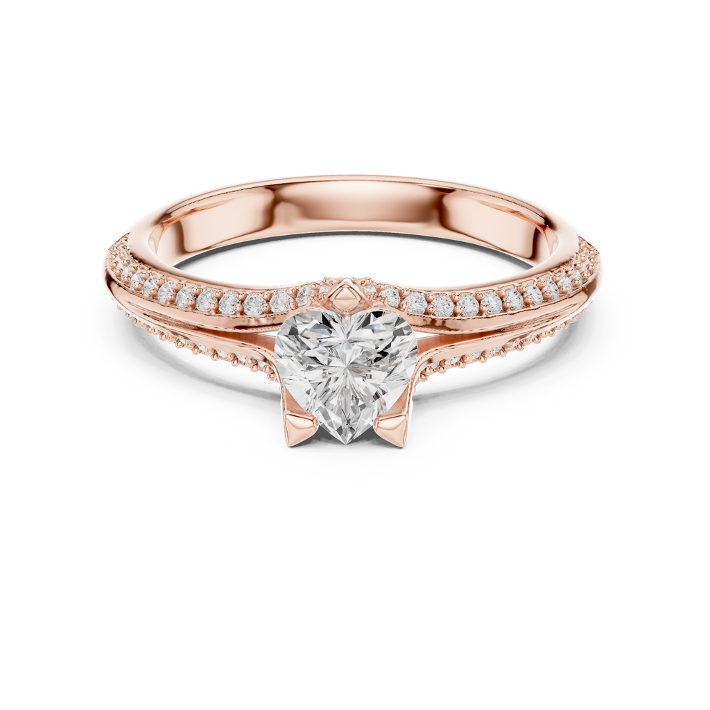 Solitaire Ring - Heart | LR-0278