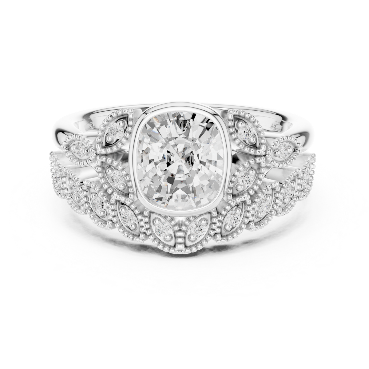 Vintage Ring - Cushion | DDLR-290